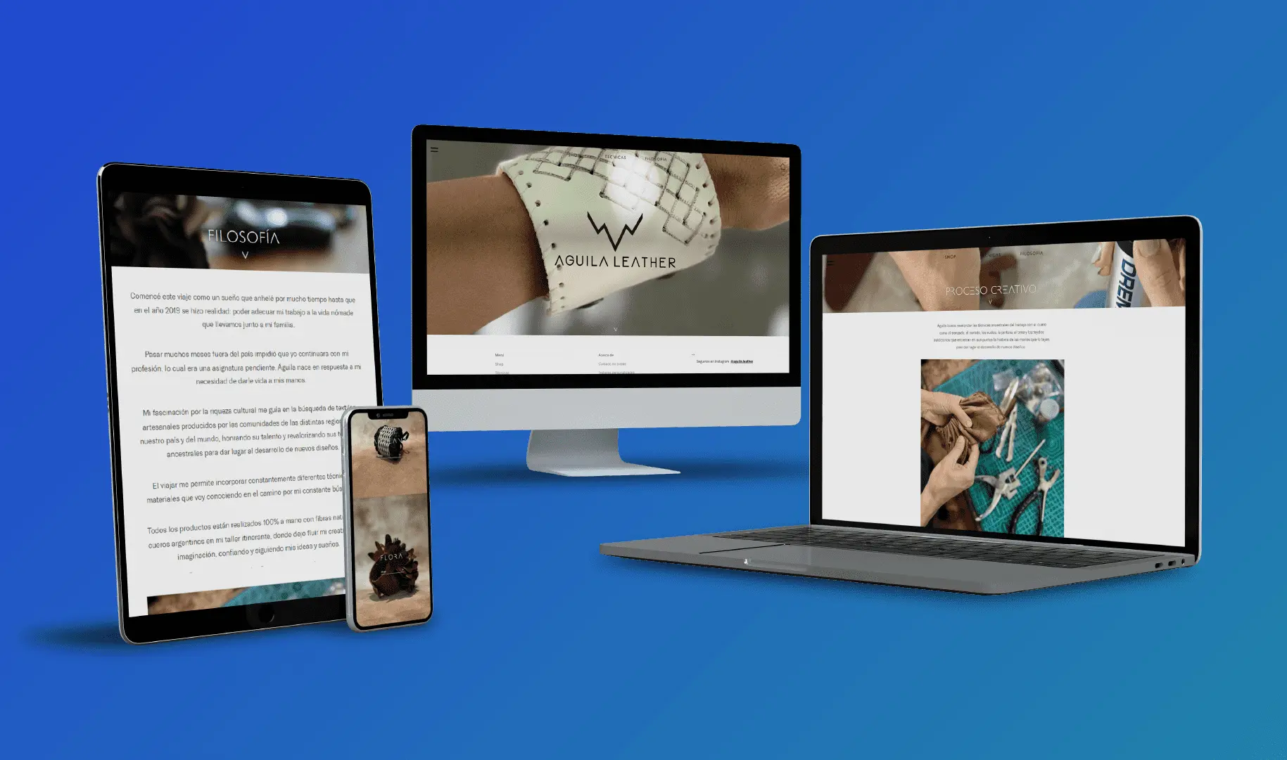 Web aguila-leather.com